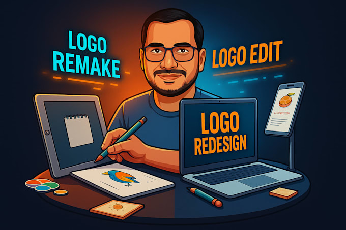 professionally redesign, remake or vectorize your logo with high quality