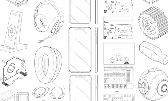 do patent drawing technical drawing vector lineart illustration utility usage