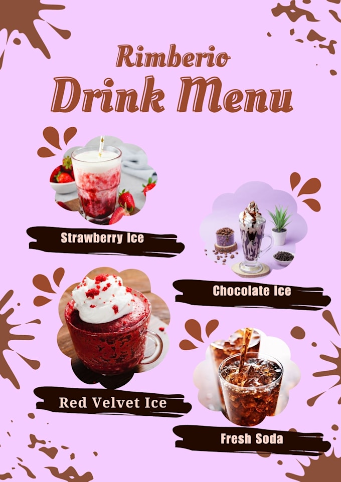do food menu, drink menu and restaurant menu