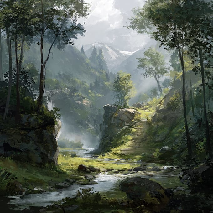 environment concept art landscape design