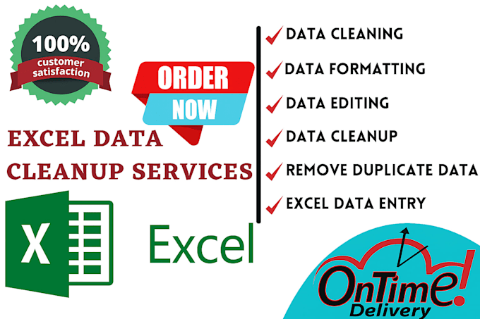 do accurate data entry, excel data cleaning, and formatting