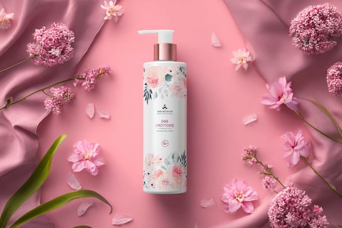 do product label, cosmetic label design or packaging design