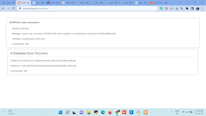 fix all types of errors and bugs in your database