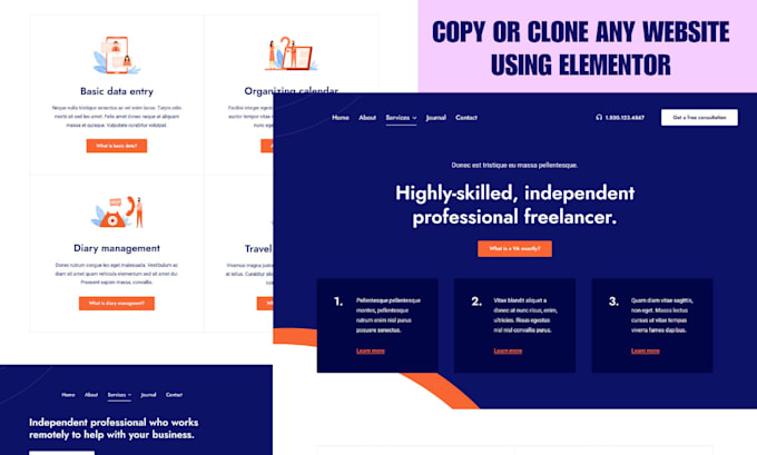 copy clone website and convert wix, squarespace to wordpress