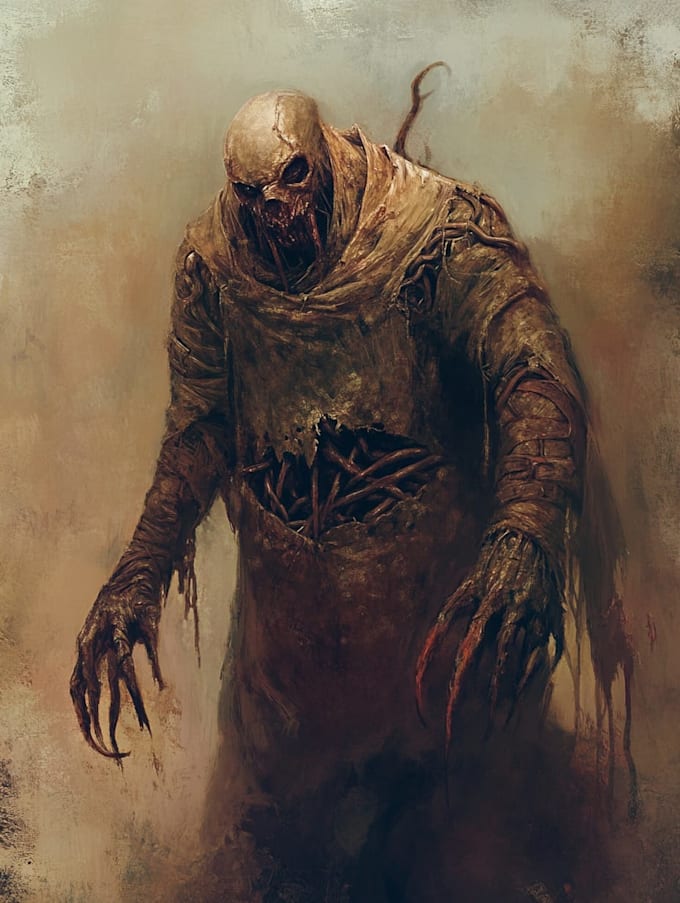 create fantasy horror character design