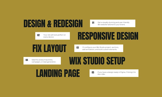 design a stunning, responsive wix website for your business