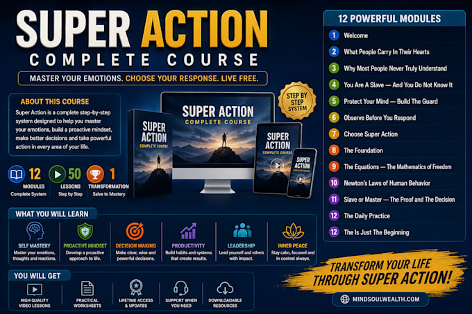 create complete online course, development