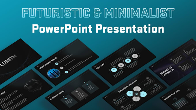 design a real estate listing presentation or business powerpoint slides
