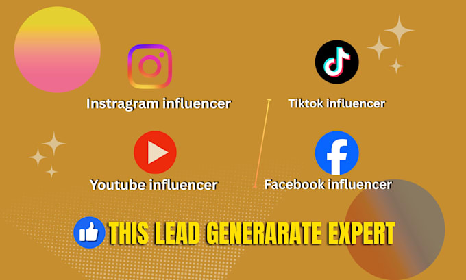 collect youtube influencer, instagram, facebook, tiktok, micro influencer leads