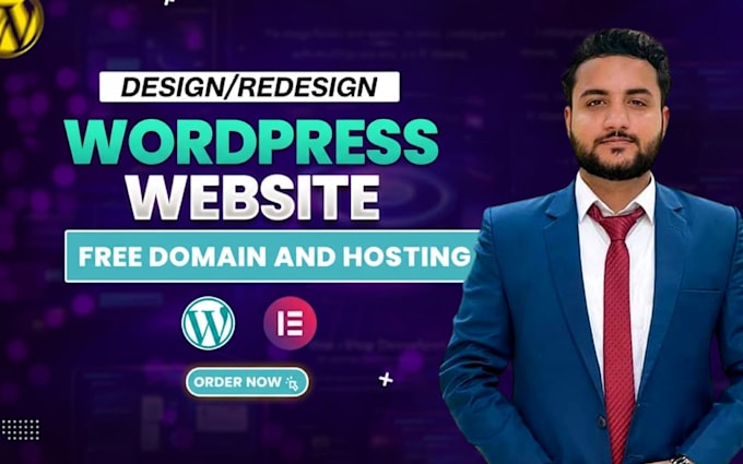 design and redesign a wordpress website with free hosting