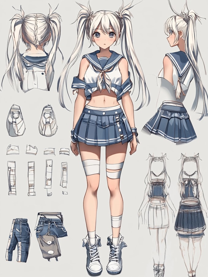 draw anime character design reference