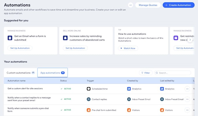 fix api integration, webhook errors and automate wix or squarespace website