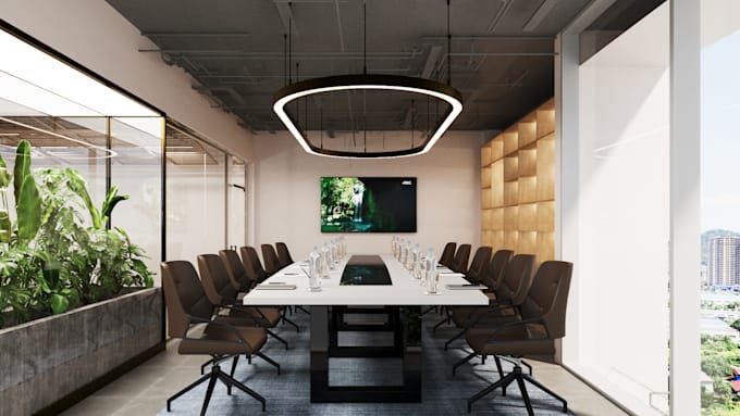 design office interiors or home workspaces