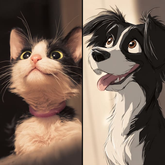 draw disney pet portrait