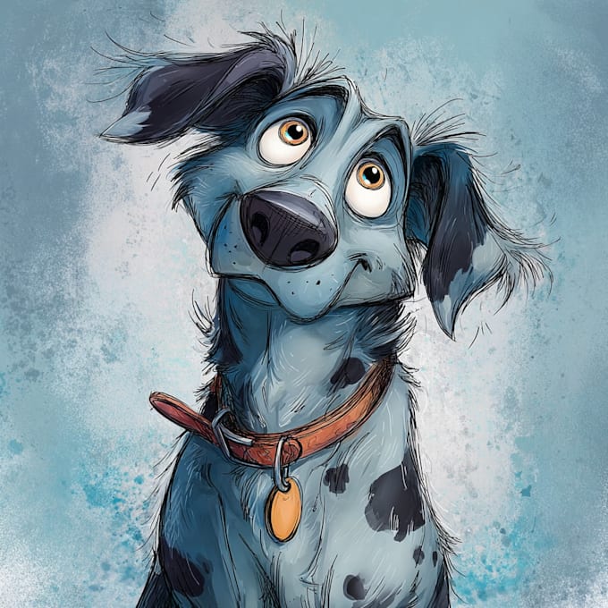 draw disney pet portrait