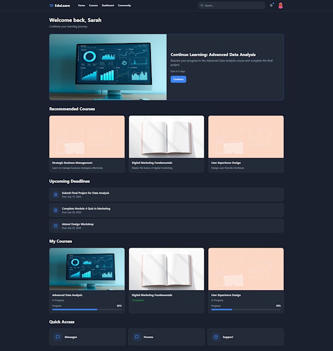 design and develop modern, engaging lms