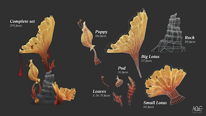 create stylized environment assets for game