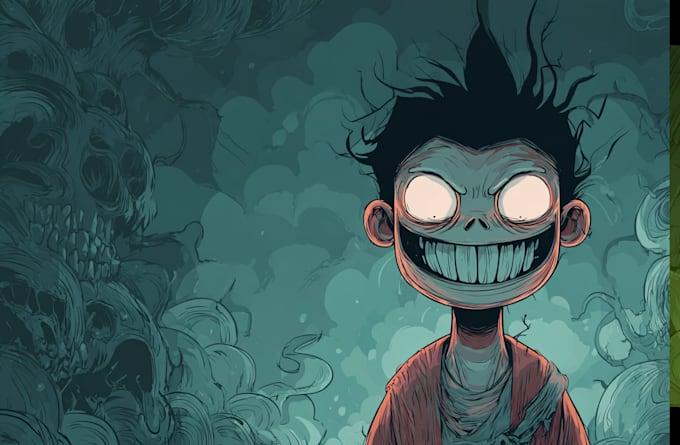 create high detailed illustration in distressed comic style