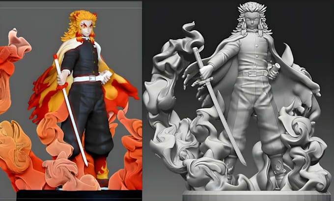 Do custom 3d model from 2d image photo sketch 3d printable stl 3d ...