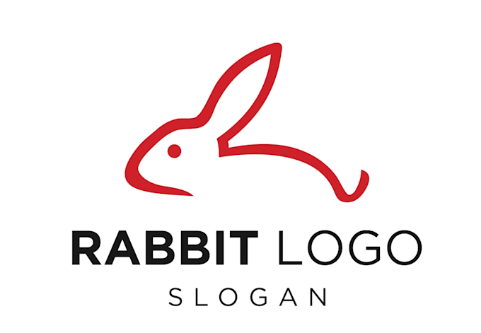 create wonderful excellent rabbit logo design