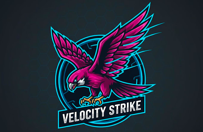design awesome style batter fly bird flying mascot logo