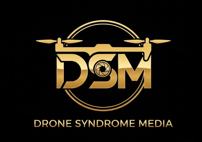 design modern drone logo with one day delivery