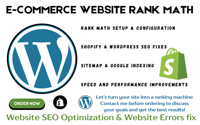 wordpress rank math wordpress optimization fix wordpress issues shopify seo