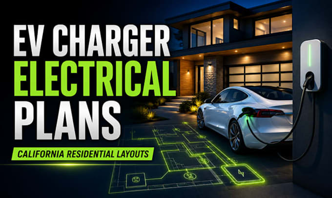 design ev charger electrical layouts for residential projects in california