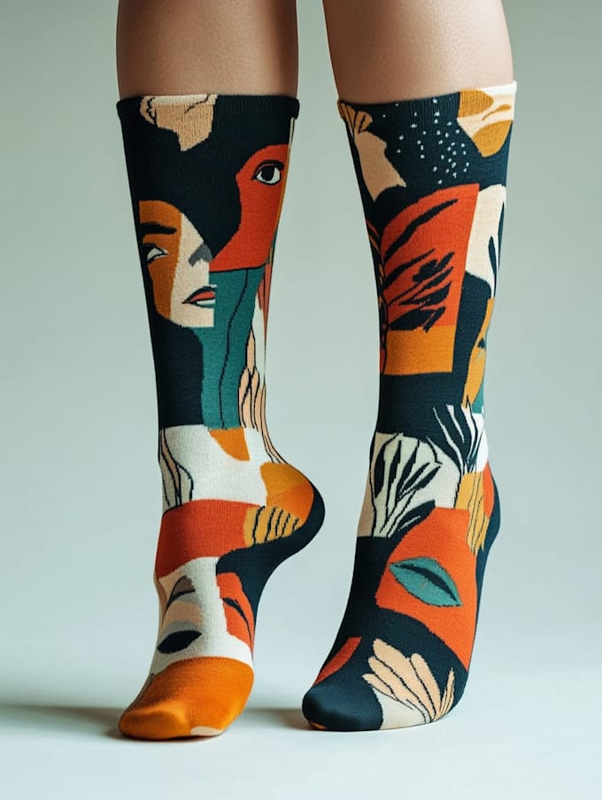 make a custom and pattern socks design