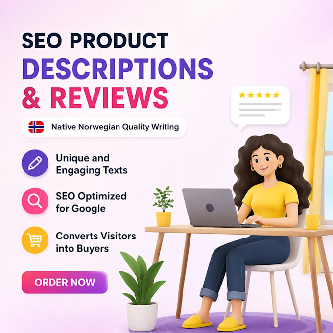 write SEO norwegian product descriptions