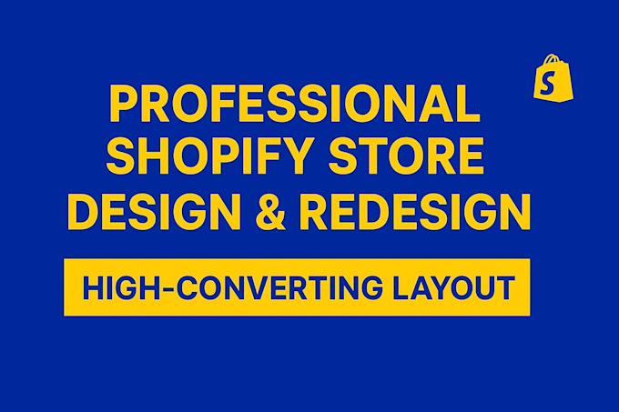 build and redesign your professional shopify store