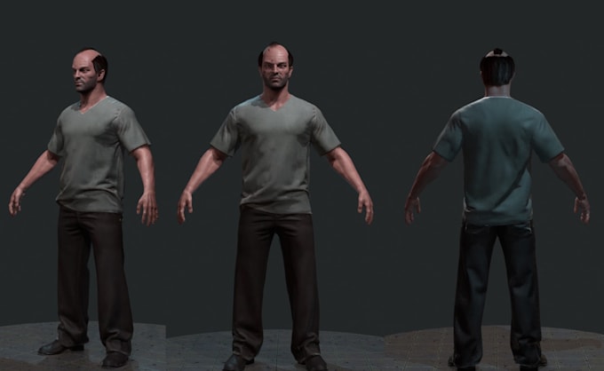 Model 3d hyper realistic game character human avatar photorealistic ...