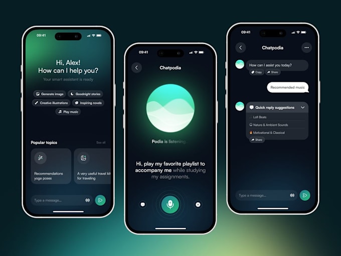 do ai mobile app development, android ios app, saas app, ai software developer
