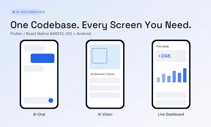 do ai website, ai chatbot, ai agent or ai mobile app development as ai developer