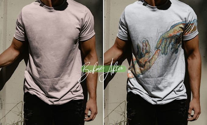 do clothing and photoshop mockup professional and realistic