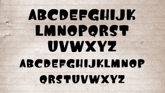make a cartoon font from your idea