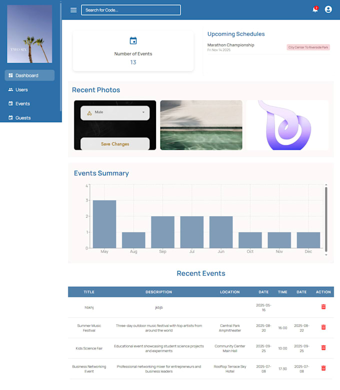 create a mern react admin dashboard with secure login authentication