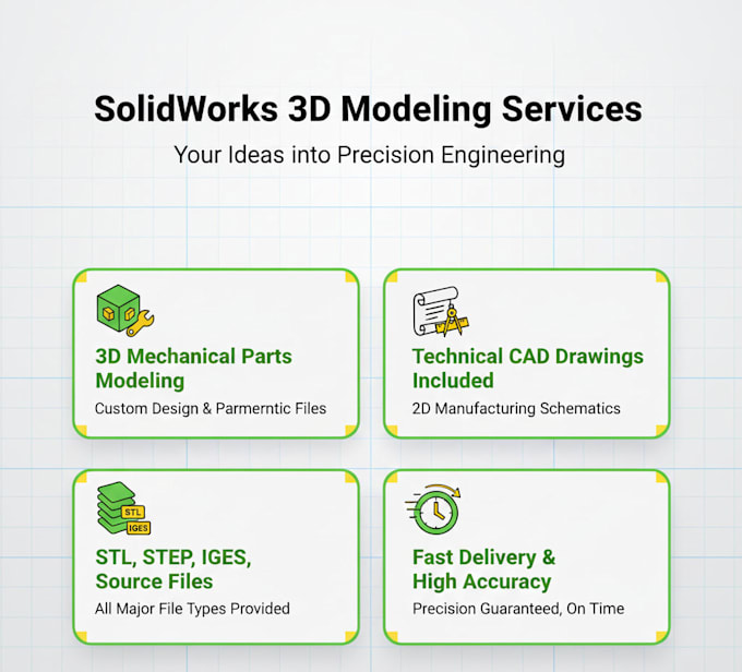 do professional solidworks 3d modeling and mechanical cad design