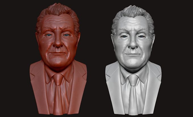 Sculpt 3d bust model realistic 3d face model 3d head model stl file for ...