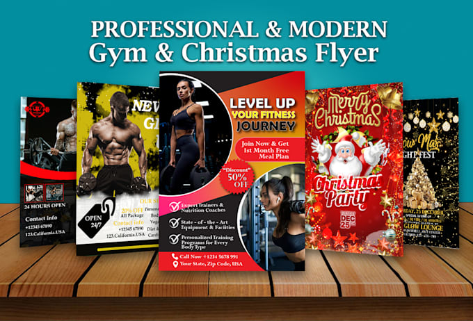 do professional modern flyer design for your business