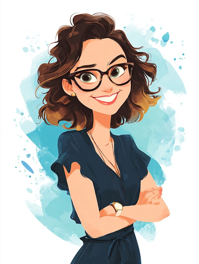 make a disney children cartoon illustration