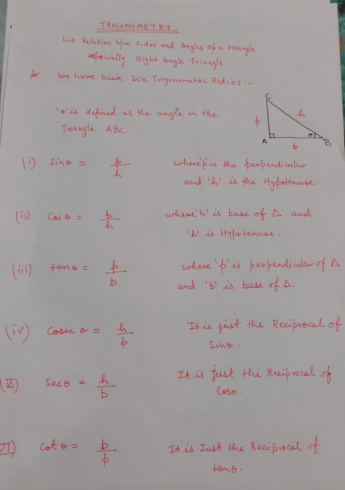 give tuitions on trigonometry, algebra and geometry
