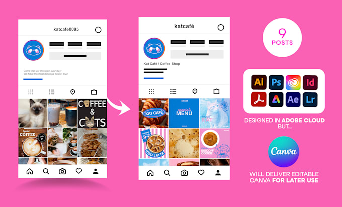 Redesign your instagram feed in professional layout by Marianarubiopa ...