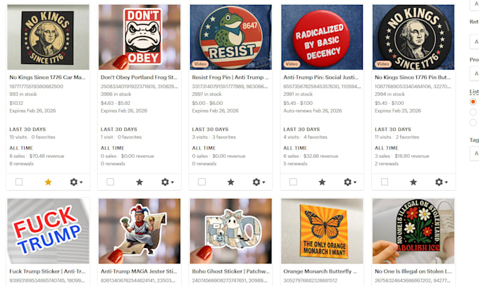 do etsy store setup with trending and high demand products
