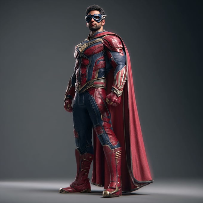 superhero character for comics