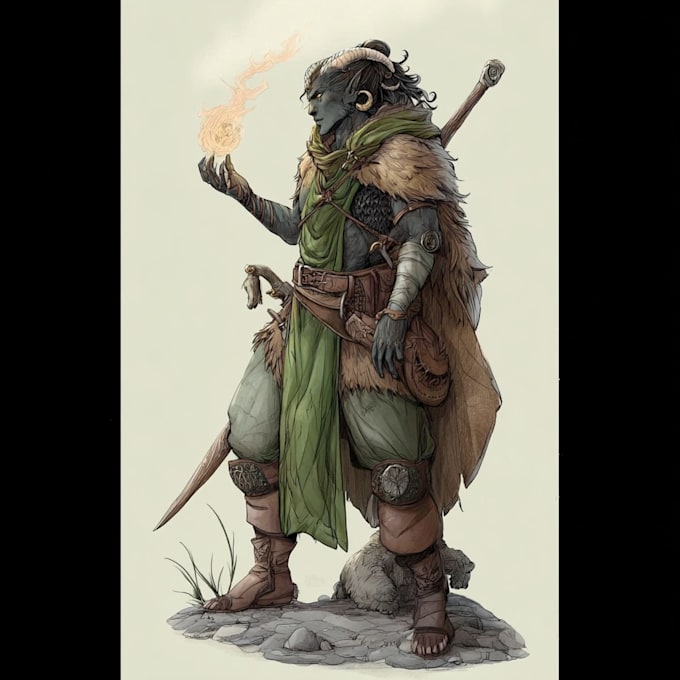 create epic dnd character art for campaigns