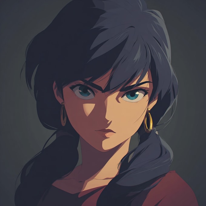 create a illustration anime or roleplaying character
