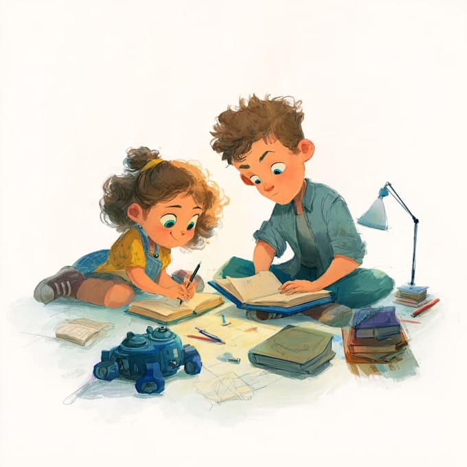 draw children illustrations for books