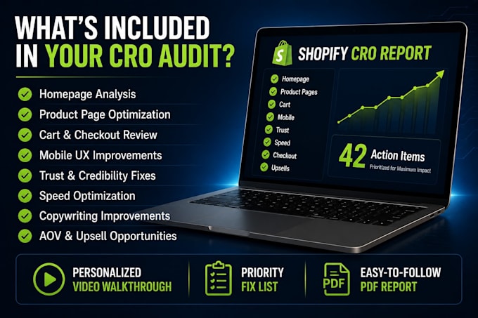 perform a shopify store audit and fix conversion rate optimization
