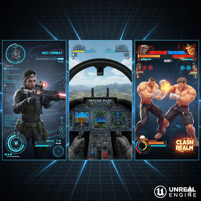 complete 3d PC games in unreal engine
